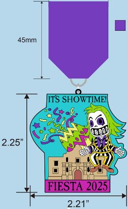 Picture of It's Showtime! 2025 Fiesta Medal Designed By Israel Rico