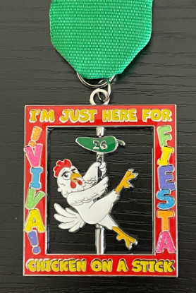 Picture of CHICKEN ON A STICK 2026 Fiesta Medal- by Gloria & Robert Raney 